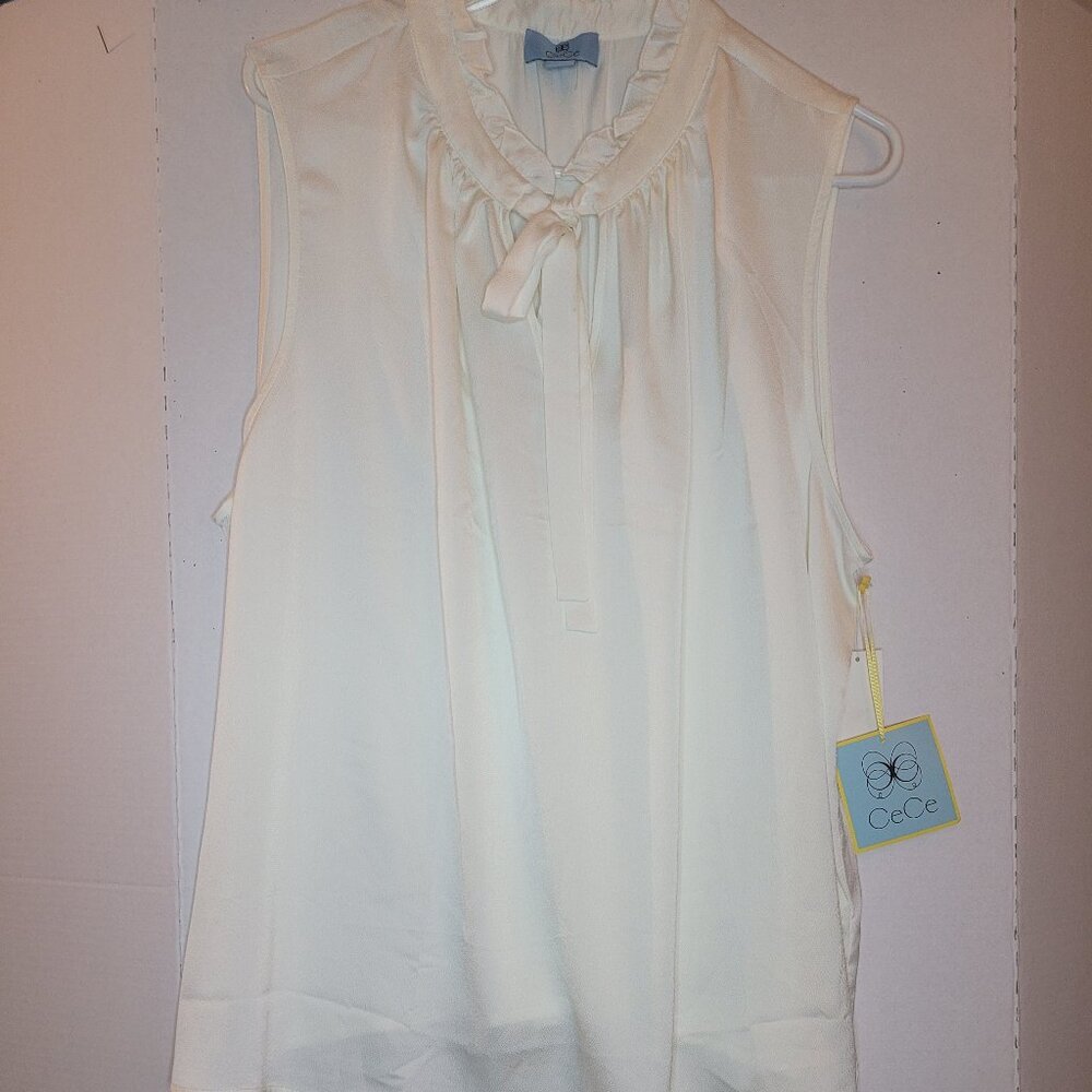 CeCe  High Neck sleeveless  blouse